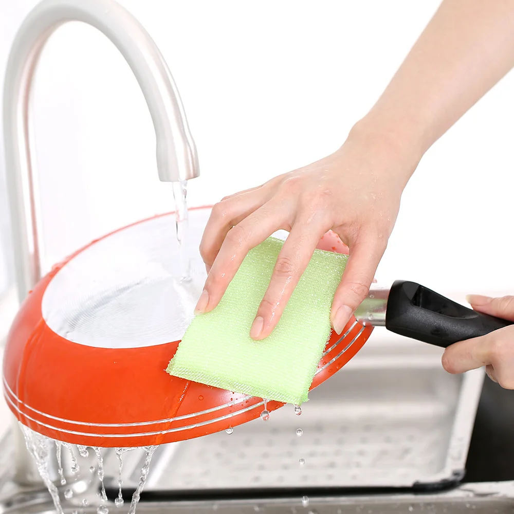 Natural biodegradable reusable kitchen cleaning magic sponge eraser