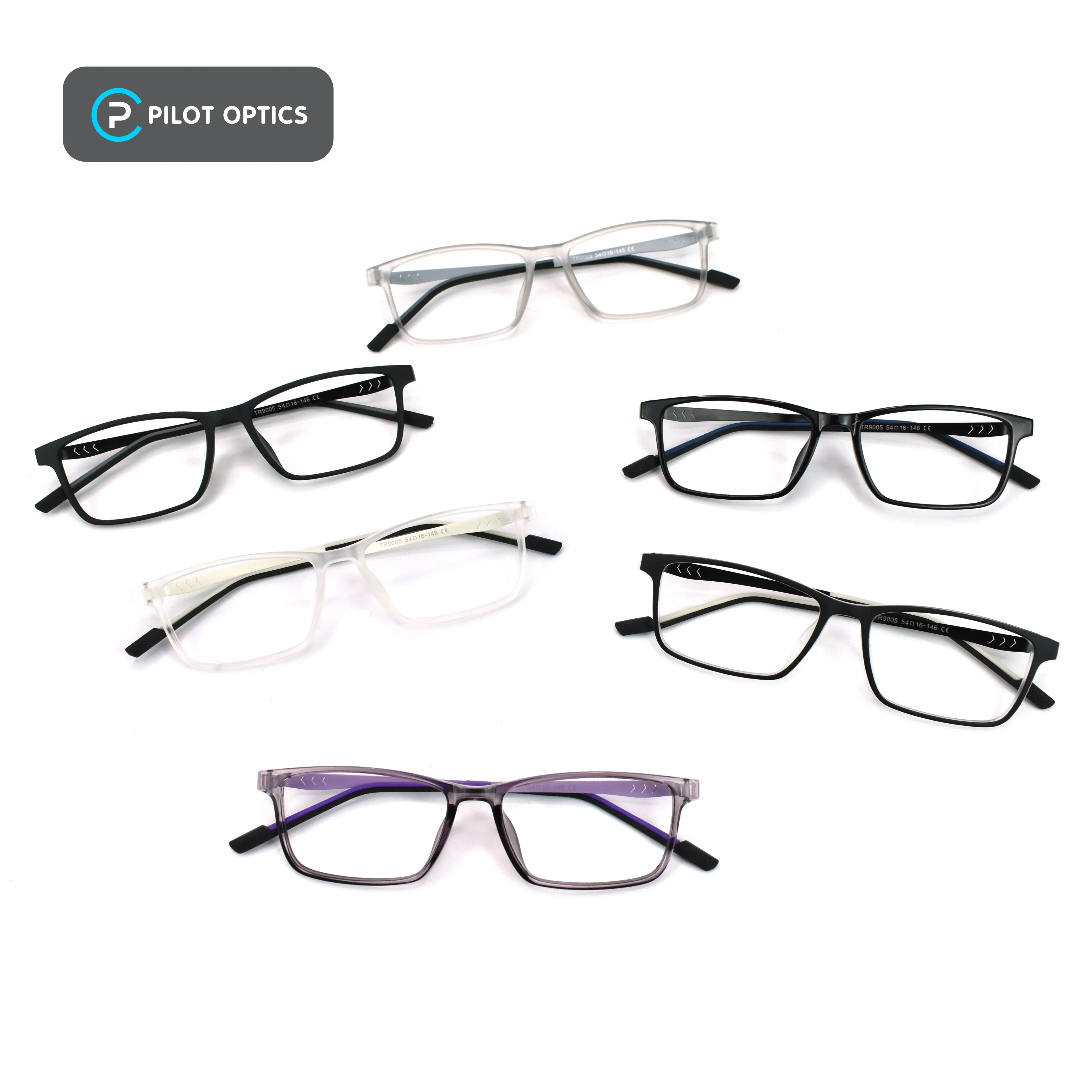 Pilot optics promotional pc eyeglasses frame assorted india Clear Fashion tr ultem eyewear excel optical eyeglasses frame