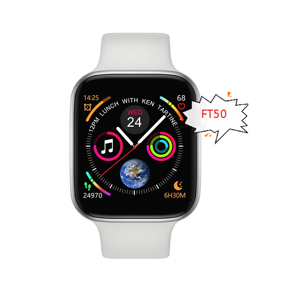 FT50 smart watch new arrivals most popular smart watch for fitness tracker heart rate monitor