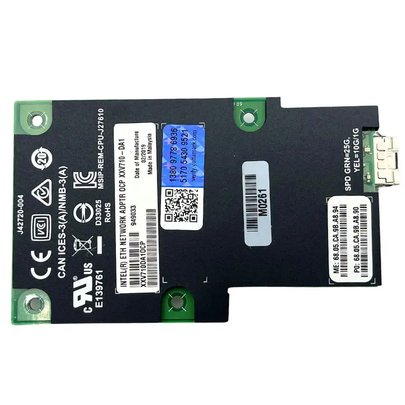 New Network Card PCI Express v3.0, x8 For Open Compute Project XXV710-DA1OCP