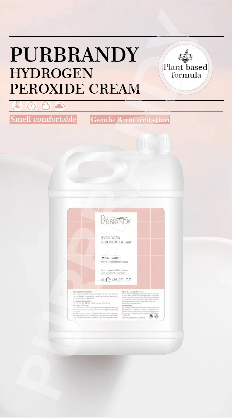 Factory Price Wholesale Hair Oxidant For Lightening Hair Color Gallon Size 4L