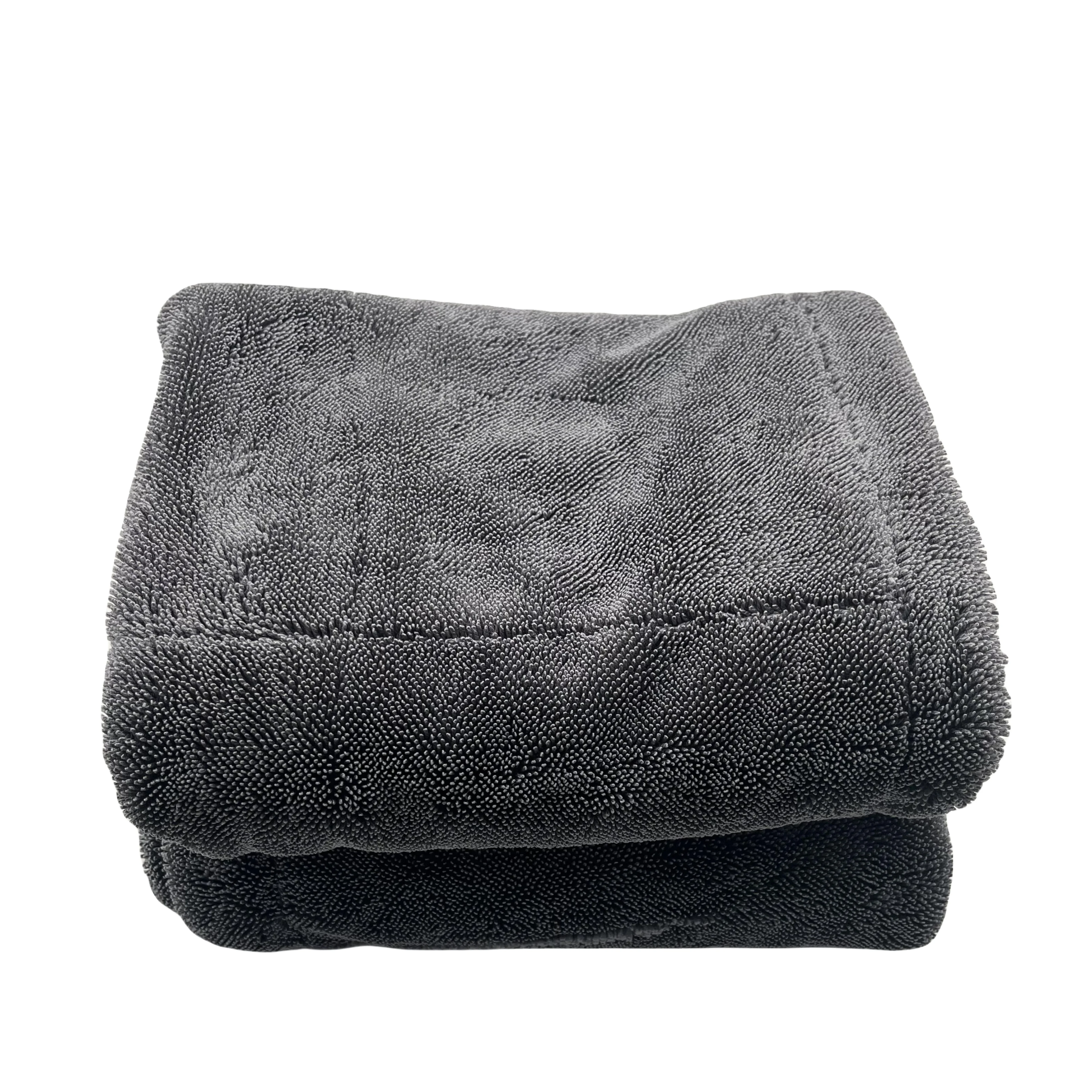Wholesale Large 1400gsm Edgeless Super Absorbent Plush Microfiber Cleaning Detailing Drying Cloths Care Car Wash Towel