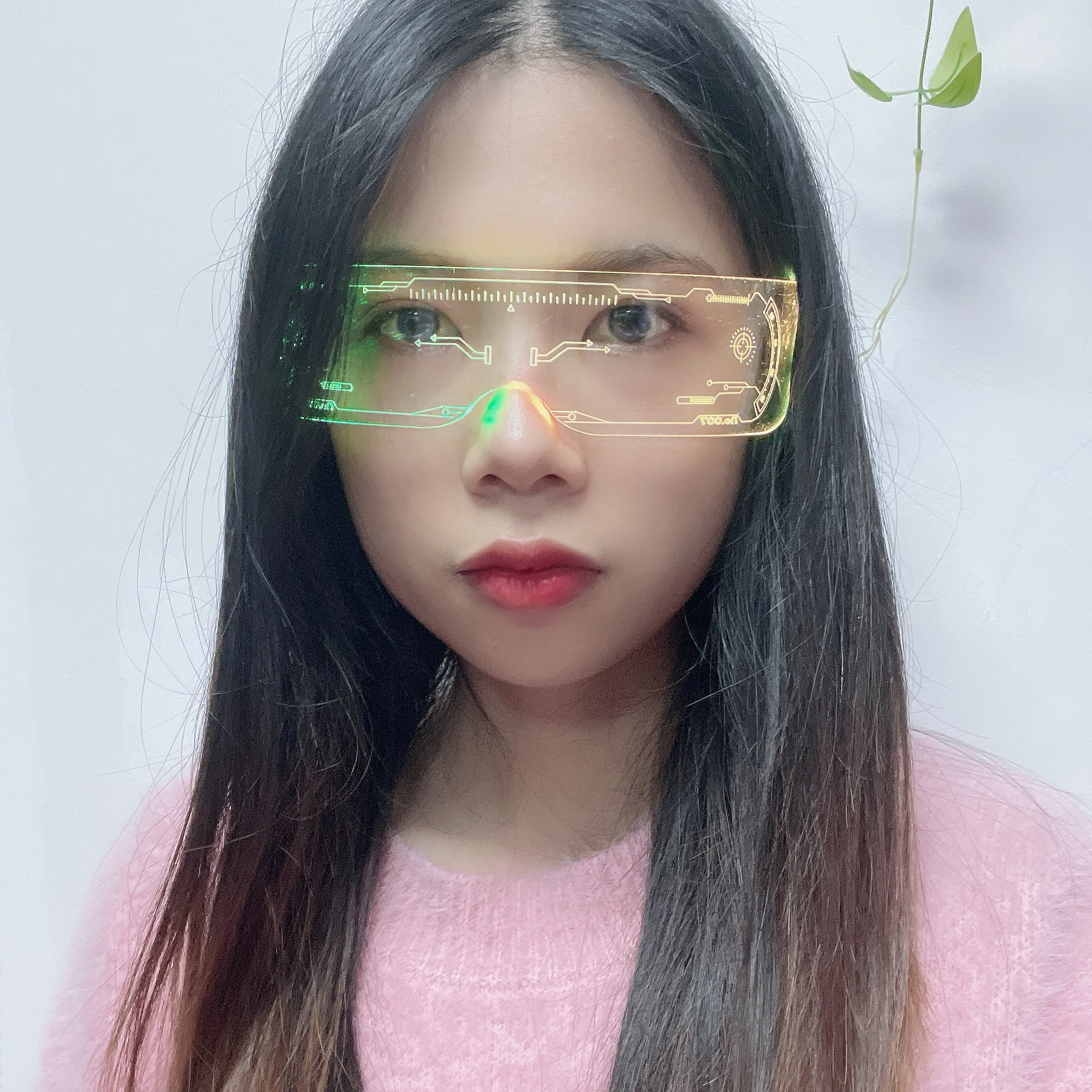 New Style Fashion Led Transparent Glasses Most Popular Led Light Up Glasses High Quality Glasses