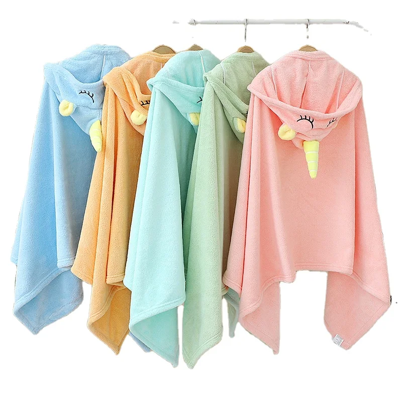 Customized Hot Sale Baby Shower Gift Thickened 70*140cm Baby Animal Pattern Hooded Bath Towel