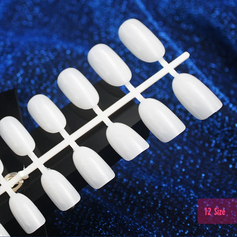 Knail wholesale supplier classic hot selling almond full cover short oval false nails for salon support customization