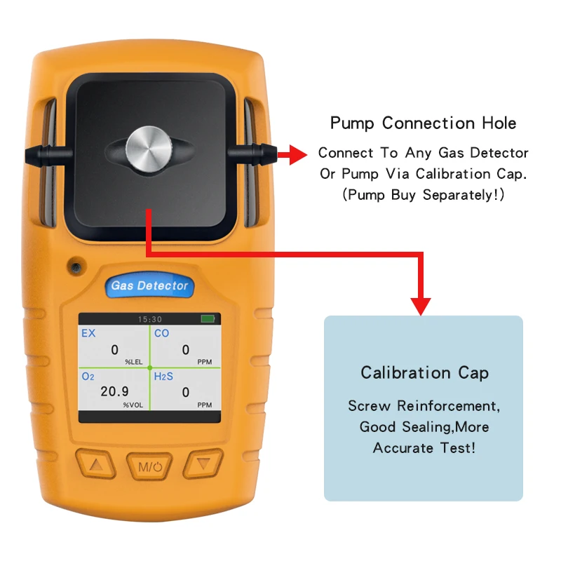Portable multiple gas detector methane gas detector toxic gas analyzer