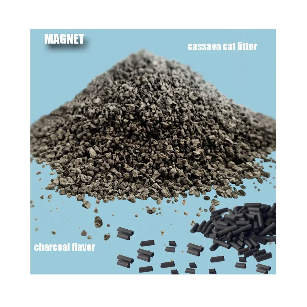 2020 new cat litter 7L dust free clumping cat litter super odor elimination tapioca cat litter