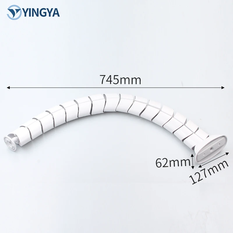 Oval Spine Cable Raceway Cord Organizer Desk Clamp Wire Manager Furniture Hardware