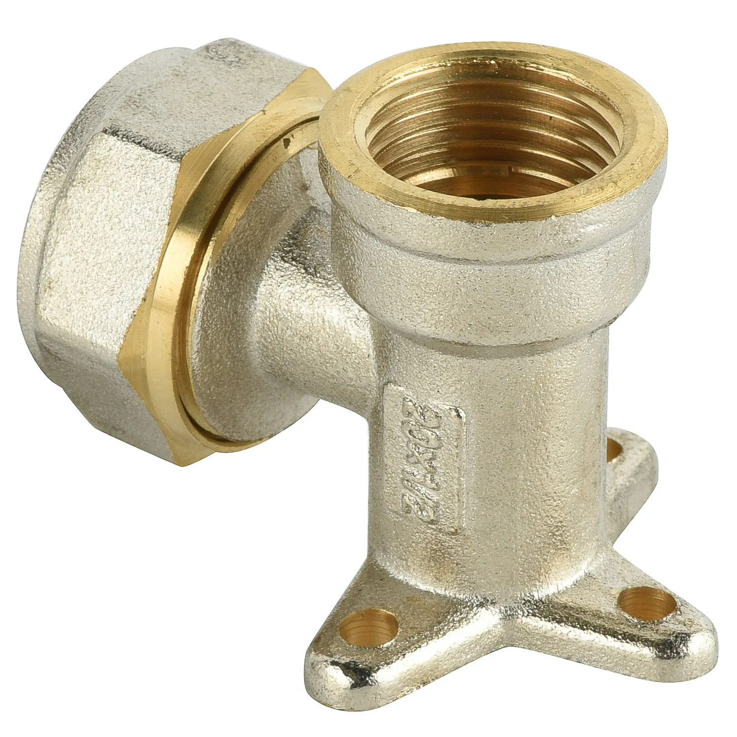 Pex pipe fittings brass compression fittings copper oring connector Wallplate  Elbow Female