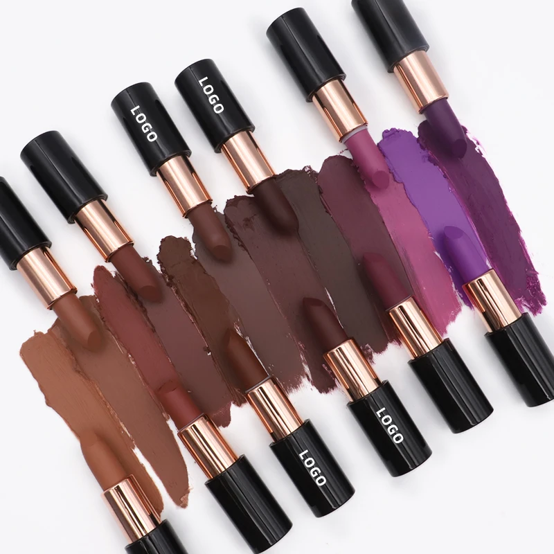 OCHAIN OEM Factory Clean Vegan Waterproof Soft Lip Stick Makeup Colors Long Lasting Waterproof  Private Label Matte Lipsticks