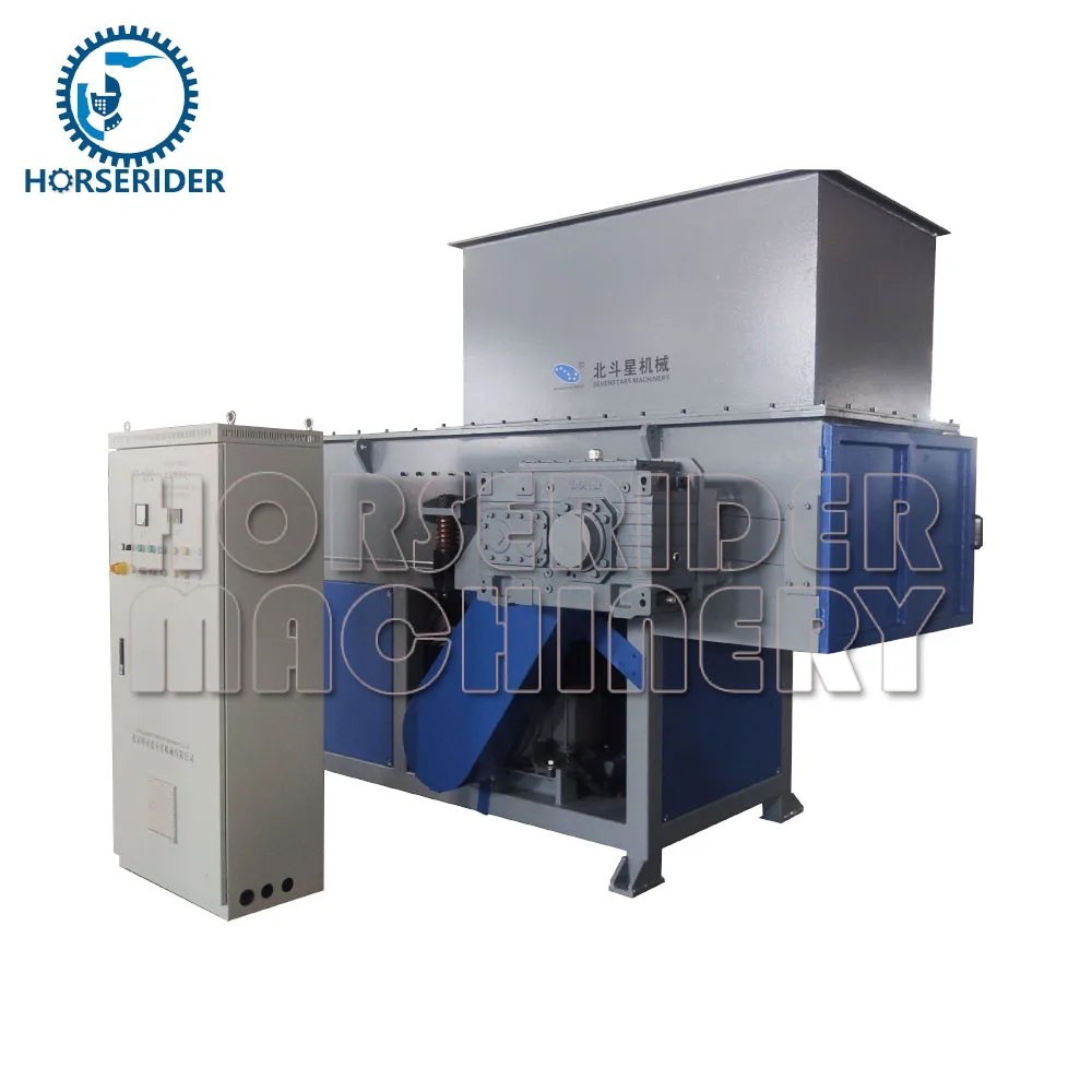Plastic lumps grinding crushing machine single shaft shredder machine for waste plastic