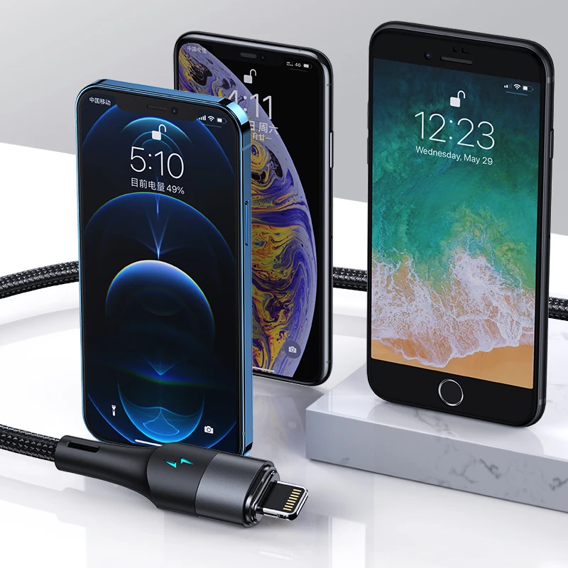  USAMS SJ495 Тип C 20 Вт + 60 TPE Плетеный Магнитный USB кабель для передачи данных 1 2 м Быстрый PD зарядный