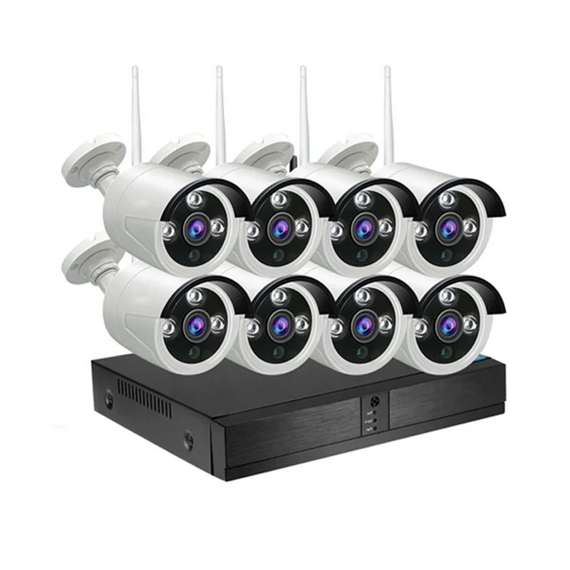 tuya HD 1080p CCTV System Kit Nvr ip Camera Wireless 4CH 8CH Remote Control Waterproof Wifi IP Nvr Kit Security Camera System