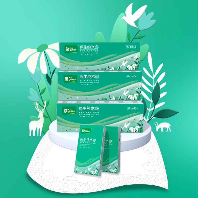 Factory Wholesale High Quality 3ply / 4ply Customized Printed Pocket Tissue Mini Tissue Handkerchief for Travel Use
