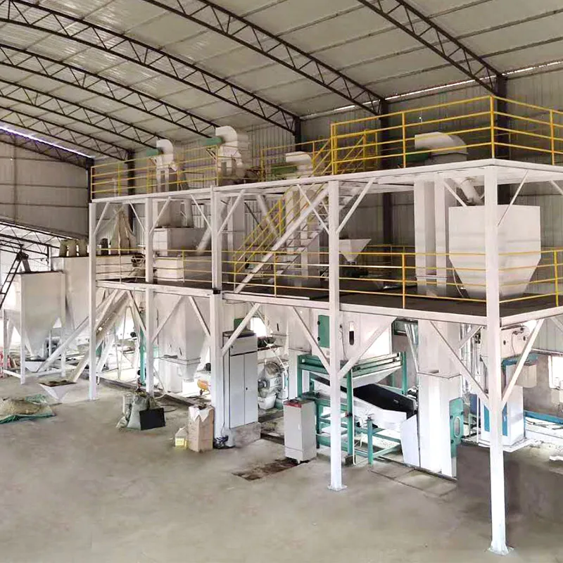 3-5 ton per hour poultry feed production line animal feed pellet processing plant