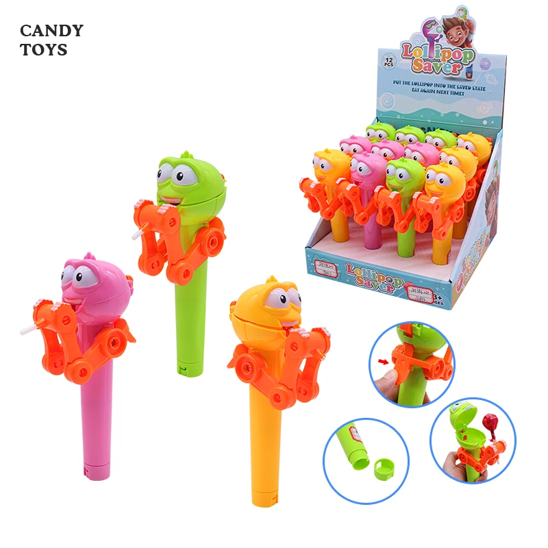 Shantou Sweet Candy Bean Frog Lollipop Plastic Toy Candies Retail and Wholesale