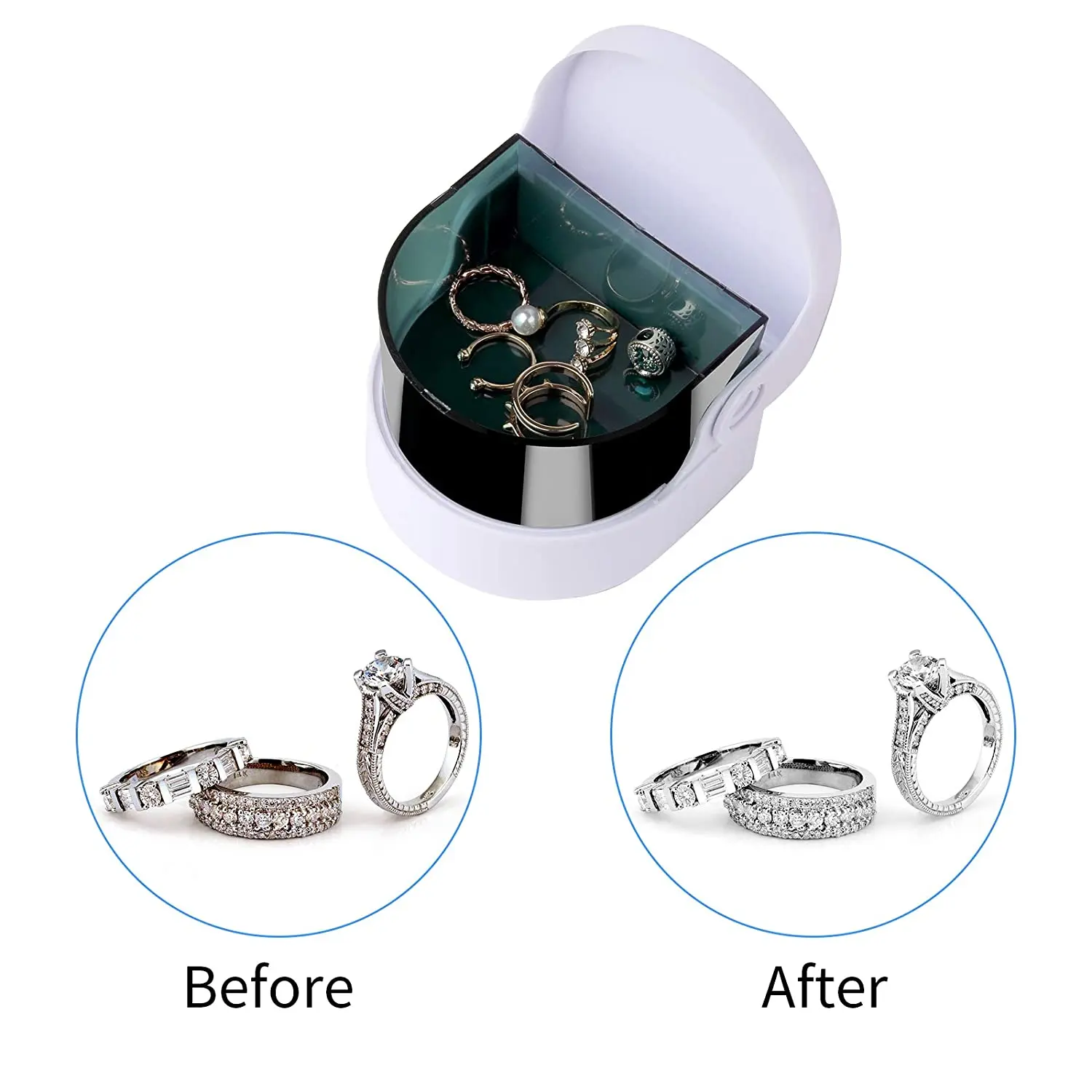 Ультразвуковой очиститель-очиститель зубных протезов машина для очистки ювелирных изделий и монет