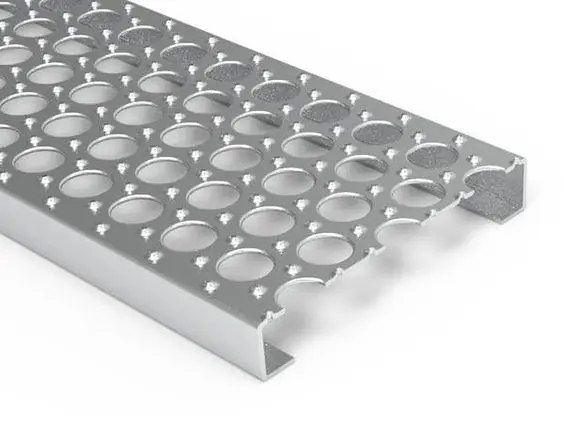 Traction tread plank grating Dimple Perforated metal with Round Hole Anti Skid Plate for Flooring Walkway