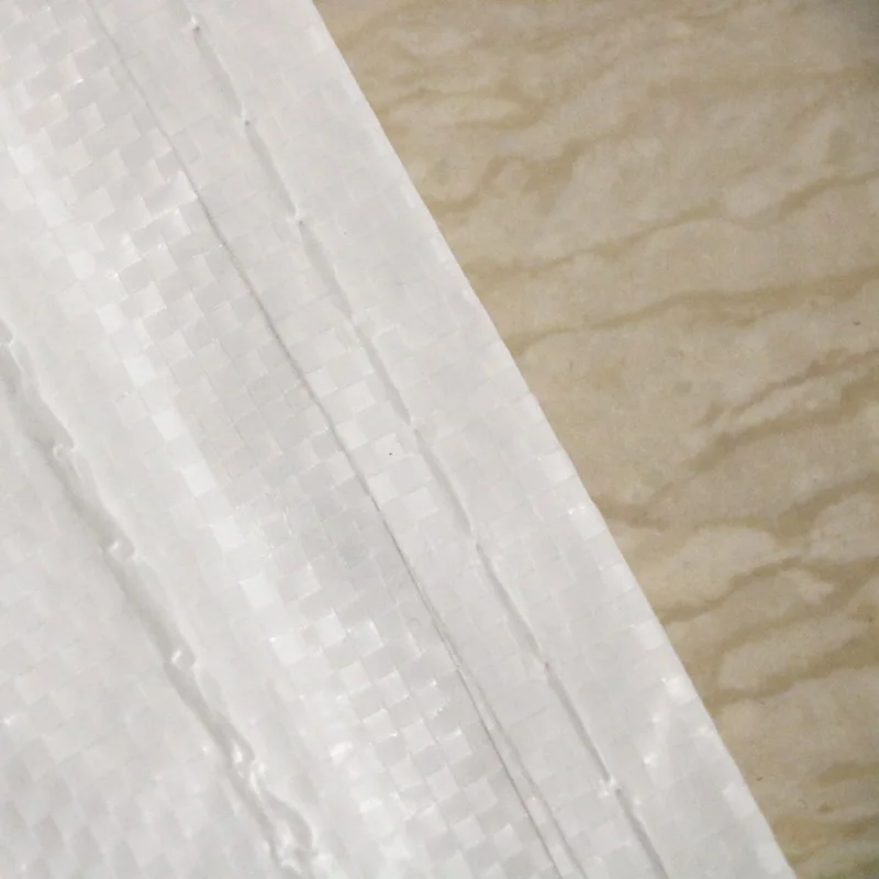 transparent white pp woven synthetic chemical fiber bag with large size