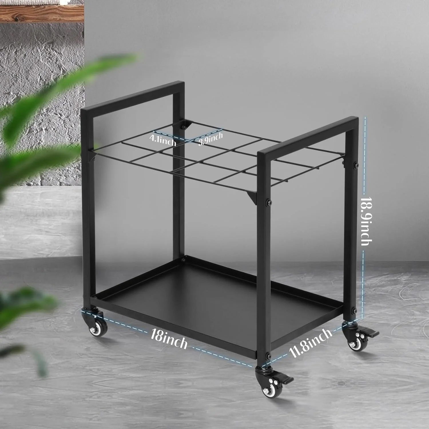 12 Slots Blueprint Storage Rack Roll File Holder Metal Blueprint Storage Cart