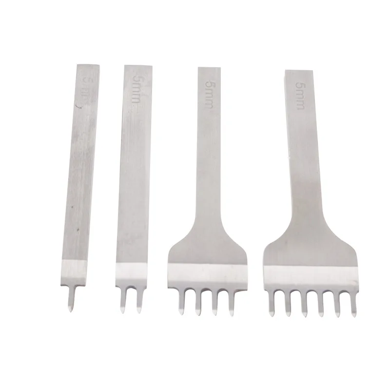 Leather Craft Tool Leather Chisel Hole Punch Stitching Tool Set Polished Diamond Leather Punch Tool