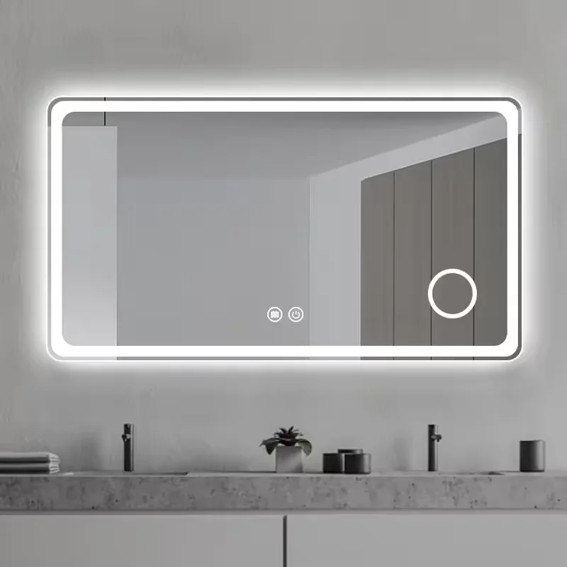 Half Circle Illuminated Wall Led Backlit Bathroom Mirrors with Backlights
