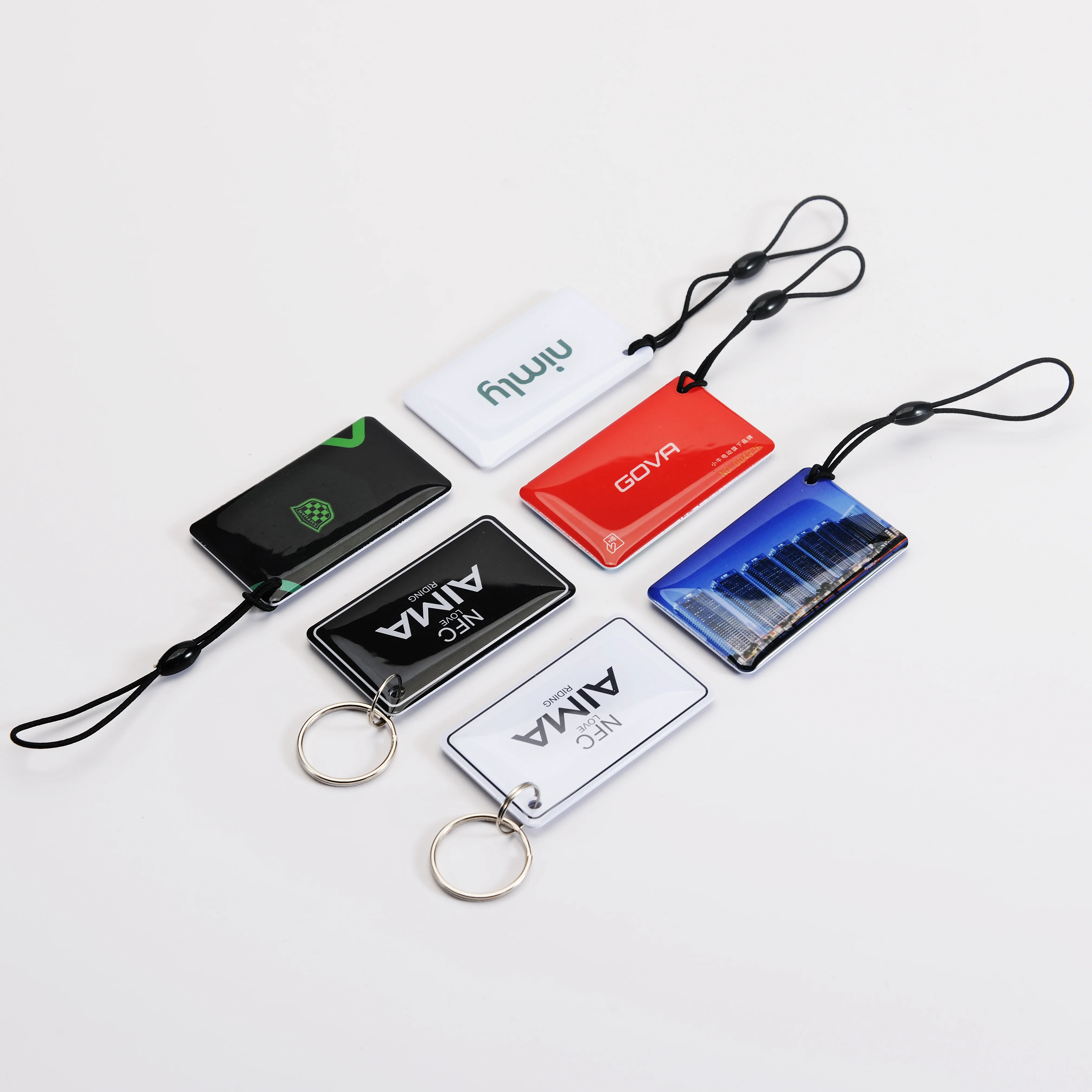 YTS 2022 Custom NFC RFID Keyfob Epoxy NFC Access control Keychain