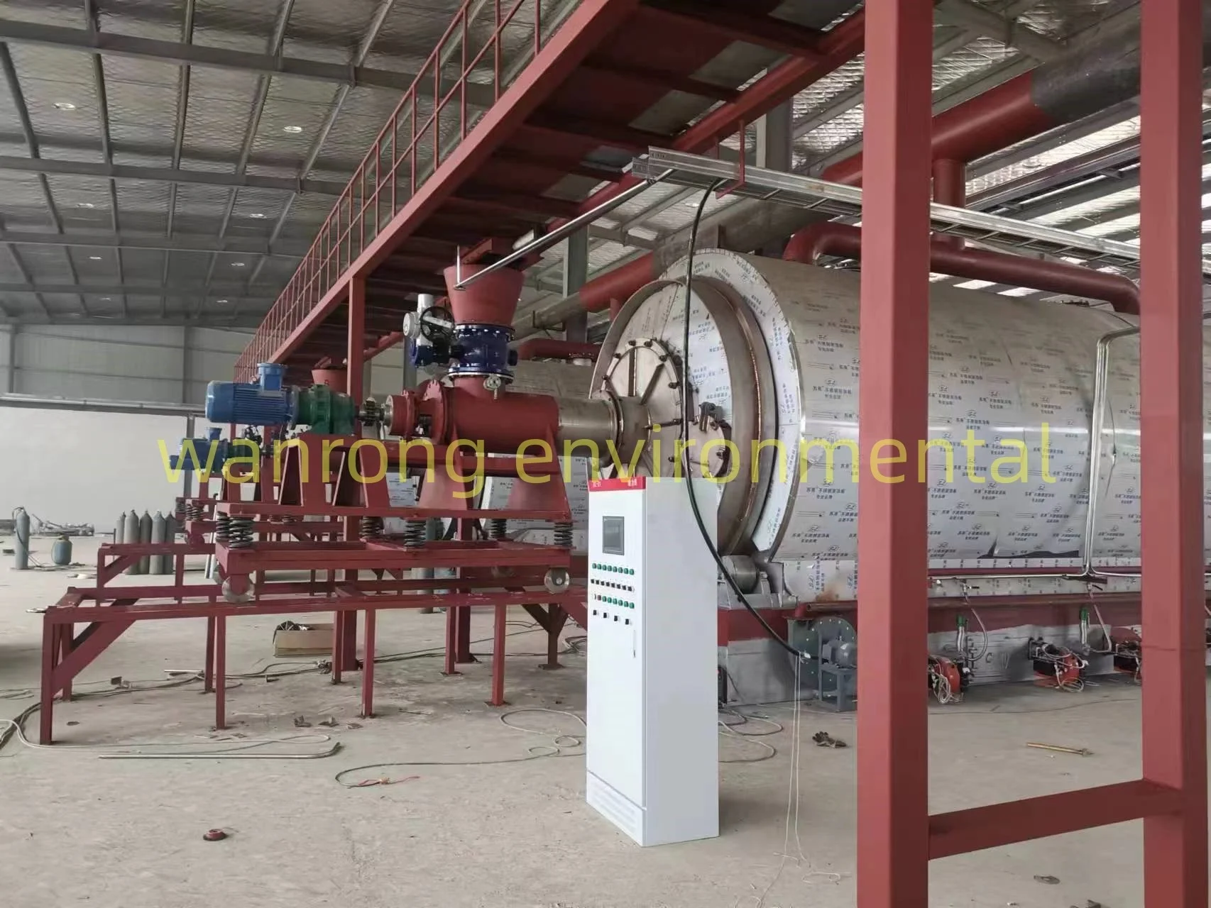 Eco-friendly semi-continuous waste tire/rubber/plastic pyrolysis gasoline diesel machine