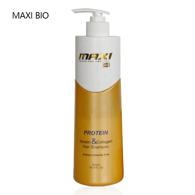 MAXI BIO Gold Hair Shampoo Rich in Protein Amino Acid Anti Hair Loss Color Safe Ultra Hydrated Sulfate-free 500ML