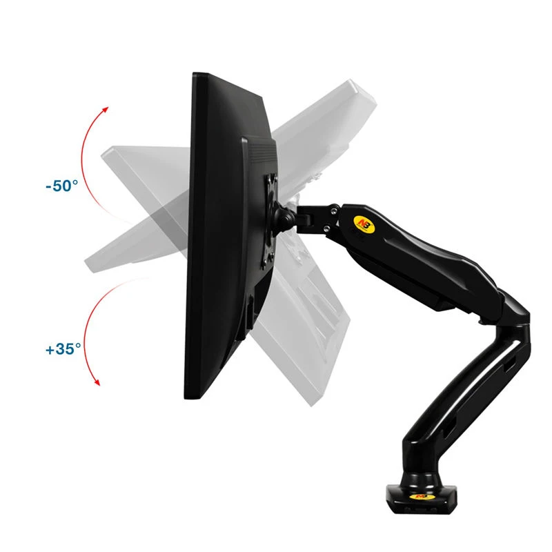 Computer display desktop bracket LCD monitor base universal rotating lift air pressure shelf