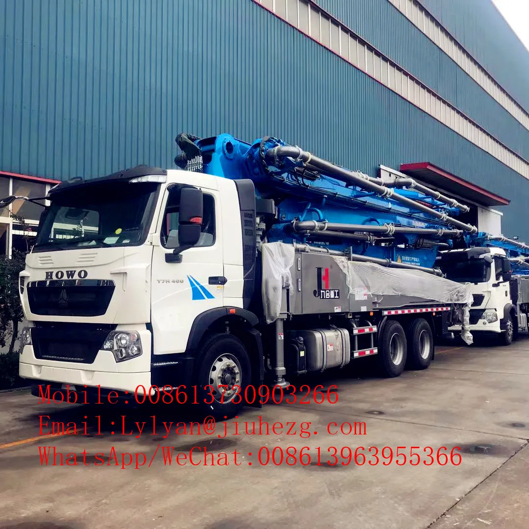 6x4 38m professional in China with ISO9001&CE  concrete pump truck