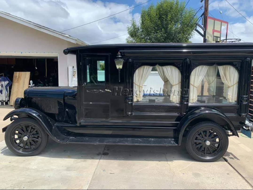 Premium limousine with 5KW motor retro coffin truck funeral coach hearse hearse with good price