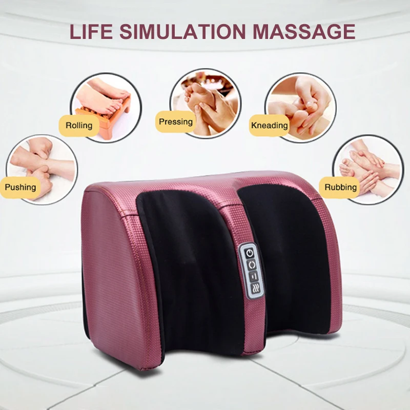 Shiatsu Electric heating Foot Massage feet Roller Equipment Deep Kneading Foot And Calf massage
