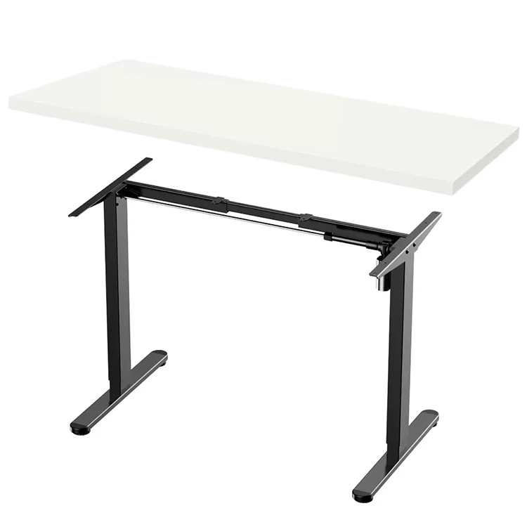 Standing Desk Frame Electric Table Metal Frame Ergonomic 28 to 46 Inch Height Adjustable Steel Table Base 20x40 Inch Table Top