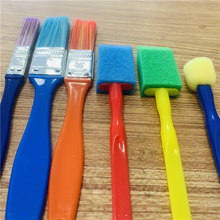 10 pcs Artist Paint Brush Set Nylon Hair Watercolor Acrylic Oil Painting Brushes Drawing Art Supplies