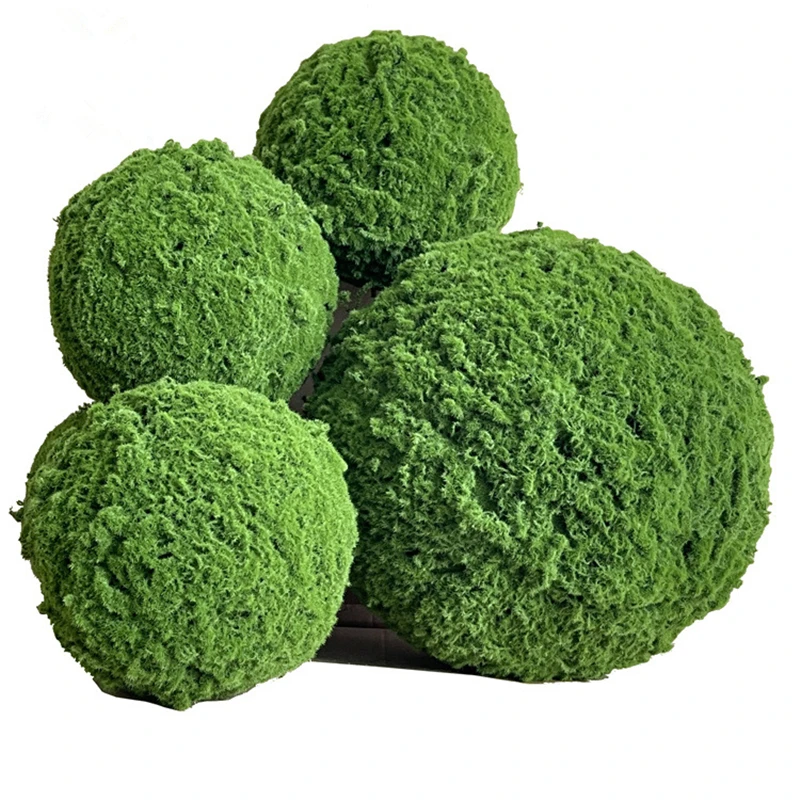 Hot selling artificial decorative green marimo moss balls for garden or home