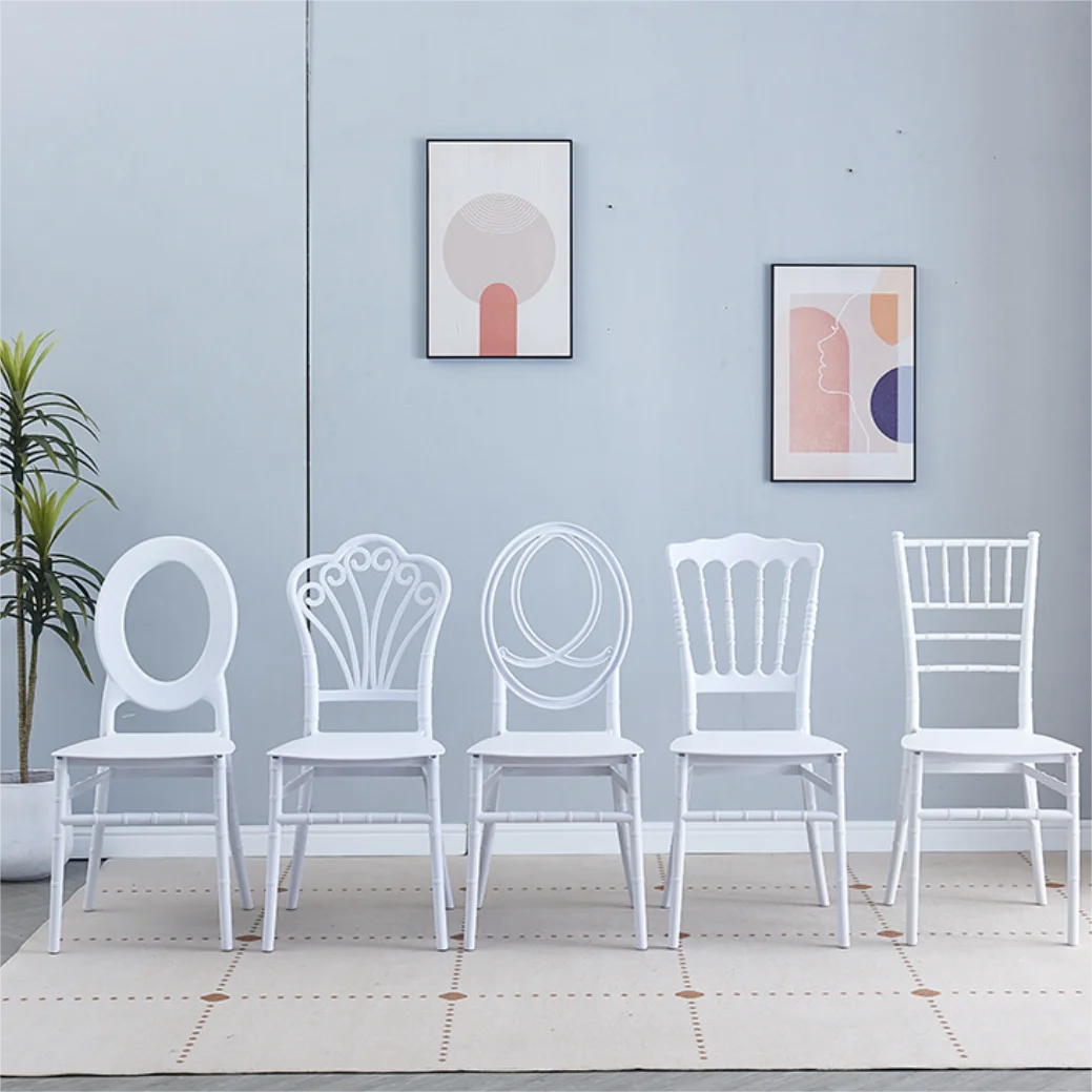 Stackable PP Chiavari Stacking Event Dinner Party Plastic Modern Furniture Hotel wedding tiffany chair for Sale