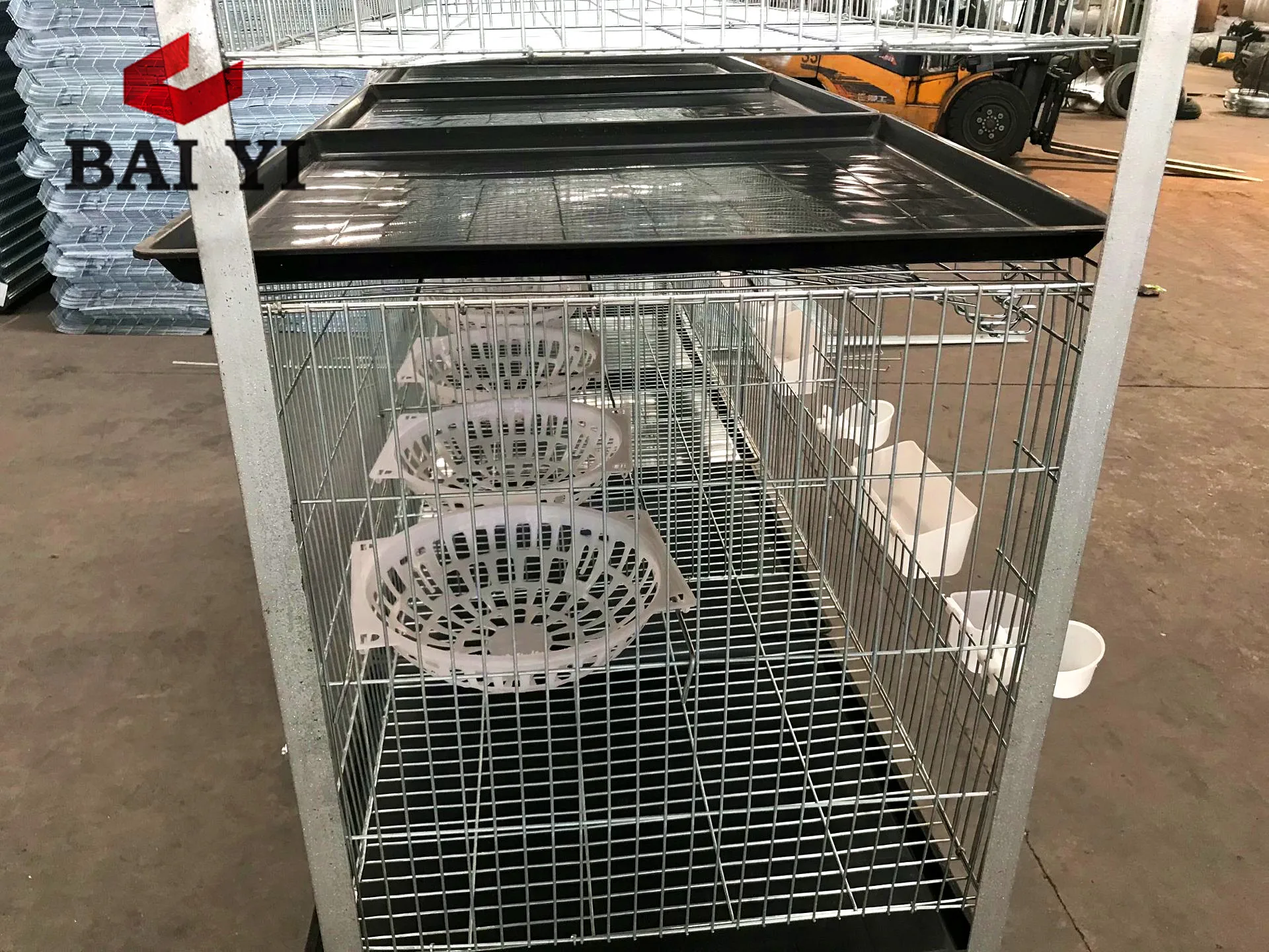 Trade Assurance 2m 4 Tier 16 Pigeons Hot Galvanized Racing Pigeon Cages Coops