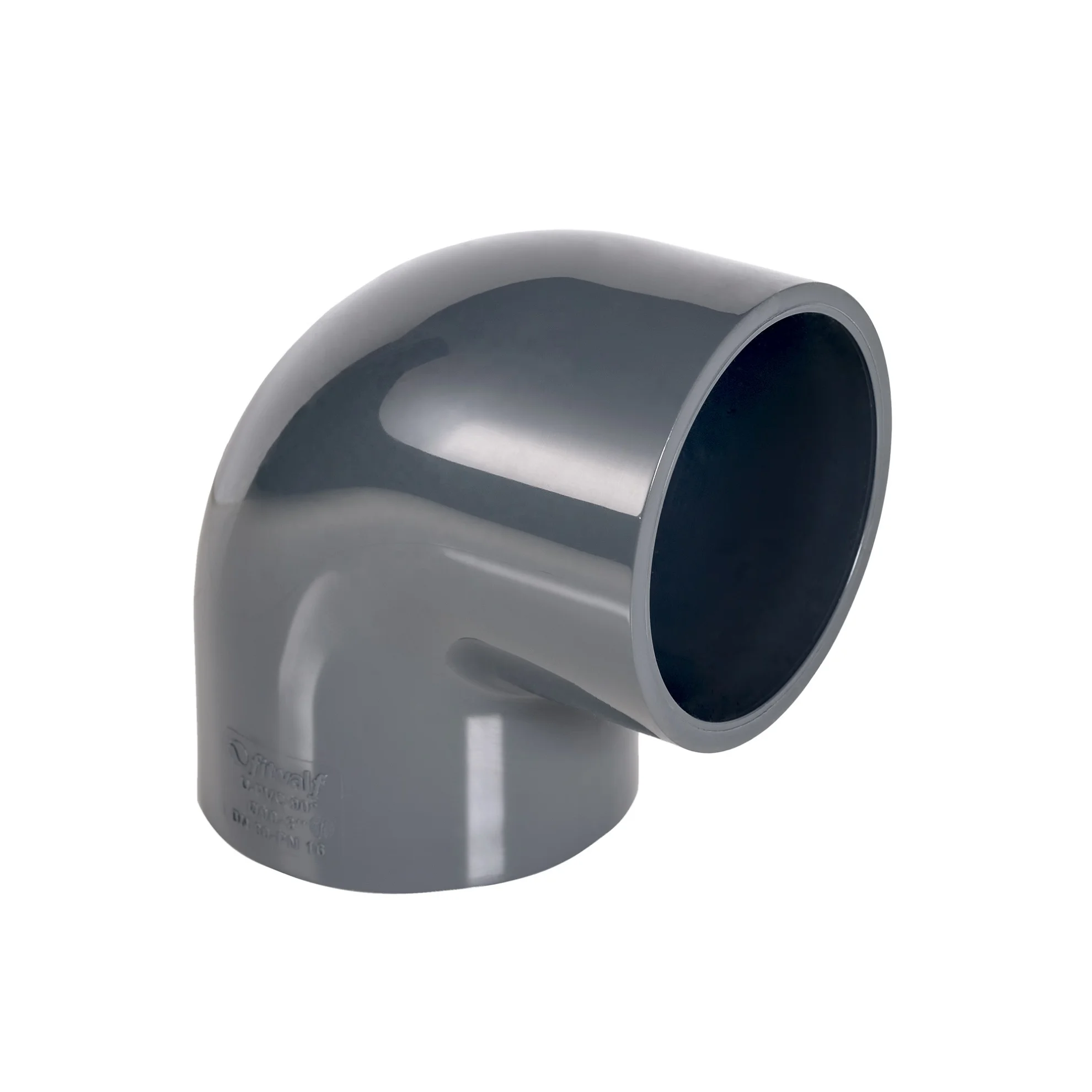 High quality Product Elbow 90 Degree Upvc Fitting Pipe fittings for water System in Irrigation with Connection colour dark gray
