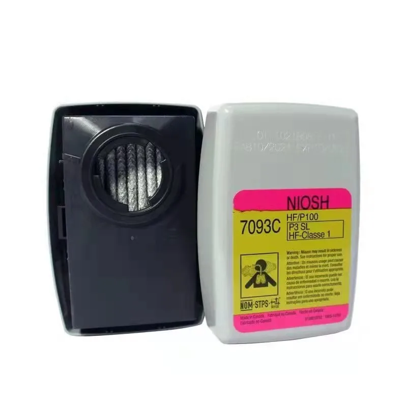 High Performance Respiratory Protection Filter Cartridge 7093C Filter P100 Protects against Hazardous Acid Gases