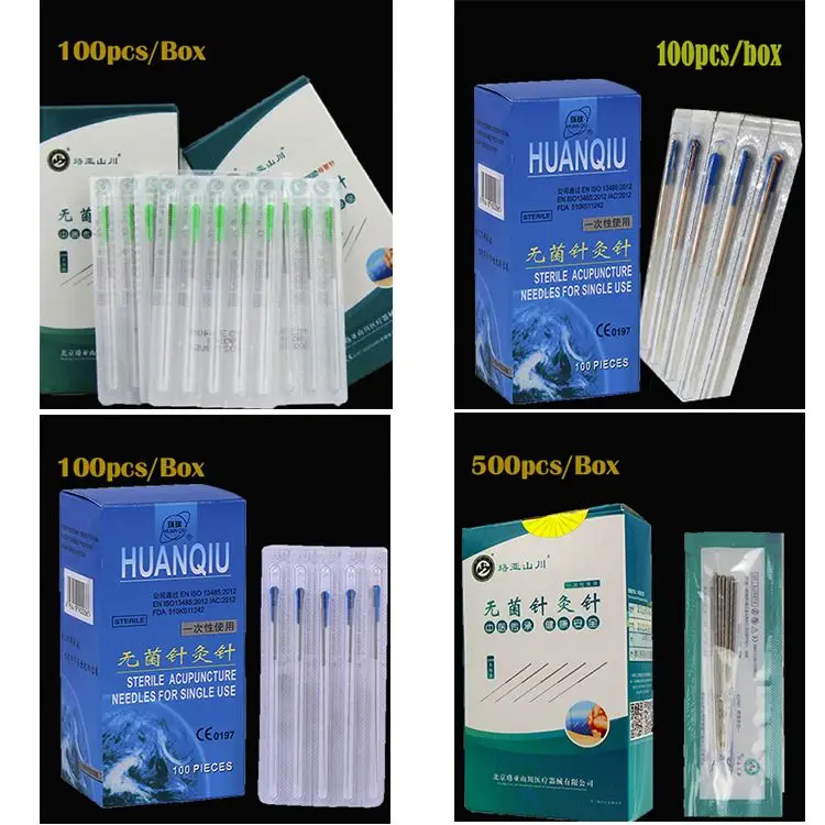 500 шт., одноразовые иглы для иглоукалывания, 500 шт.