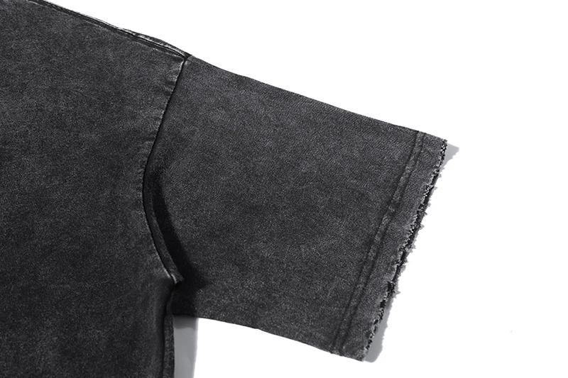 New design rock band tees cotton washed streetwear tshirt custom logo DTG printing vintage t shirts