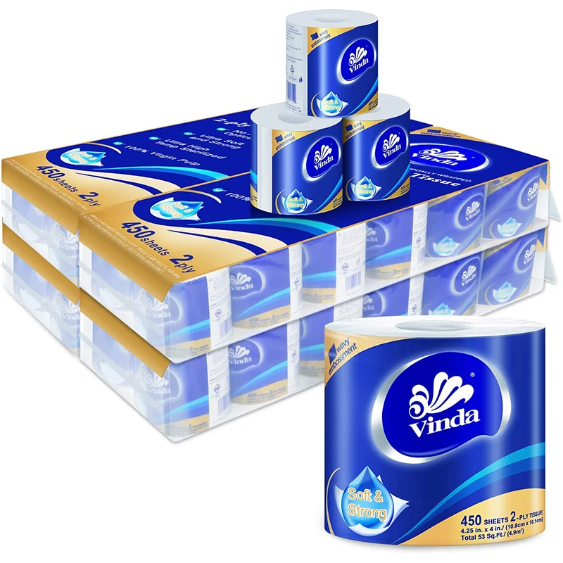 Оптовая продажа 2/3/4Ply по индивидуальному заказу мягкий 100% естественной натуральной древсной массы оптом туалетной бумаги Loo рулон болото рулон салфеток для лица держатель для туалетной бумаги