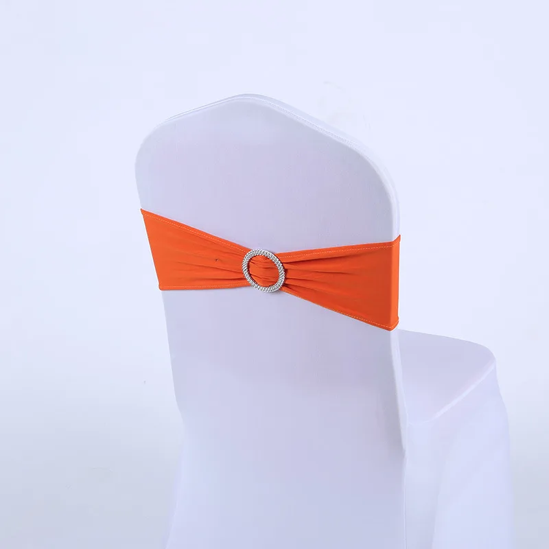 Spandex Chair Cover Bow Tie Wedding Chair Decoration Event Banquet Hotel Use Chair Band Sash