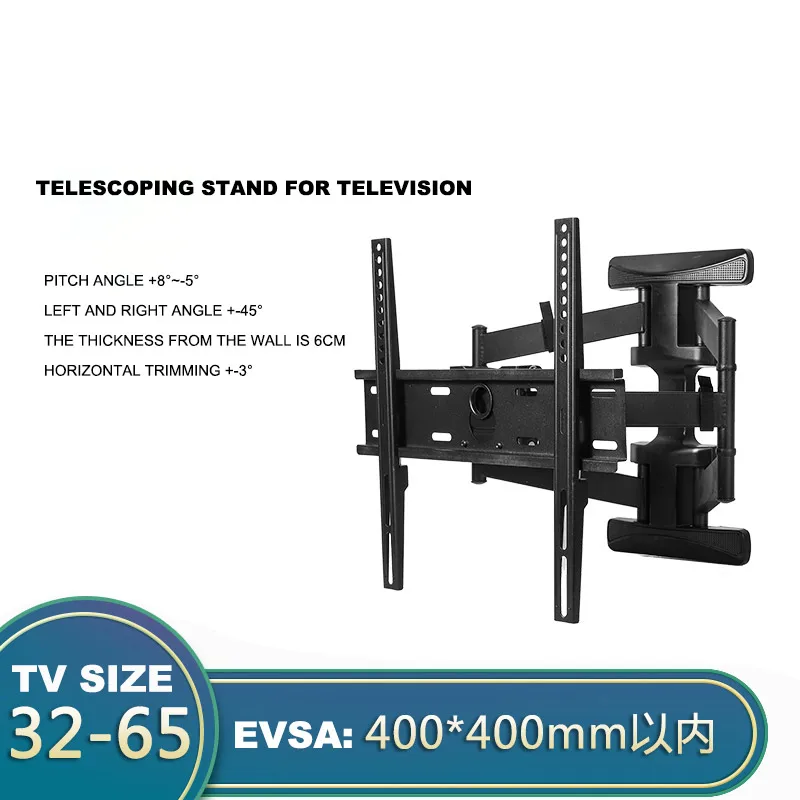 Full motion tv wall mount folding shelf Adjustable shelves with led Android system touch screen monitor wall mounted