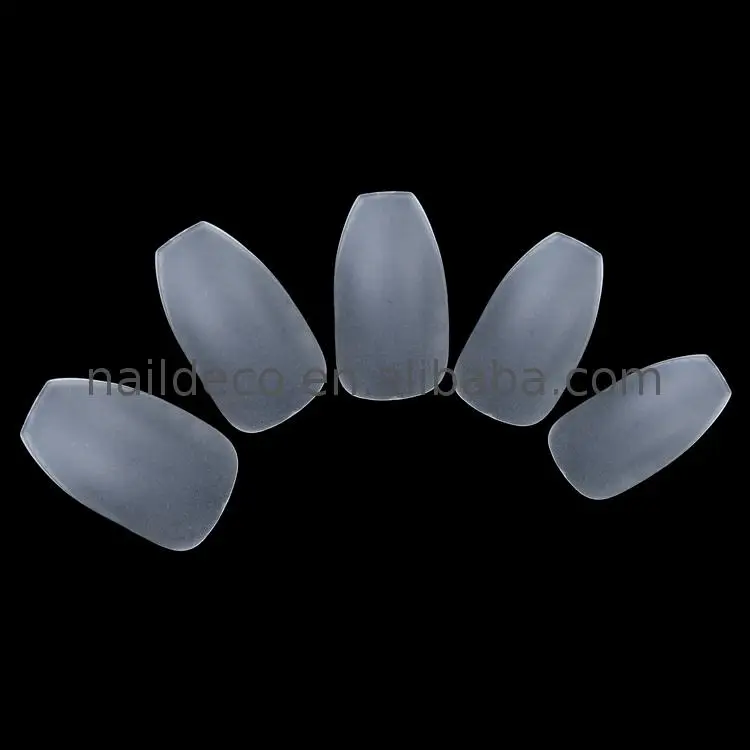 NADECO Super Thin Clear Gel Nail Tips Personalized Wholesale Nail Full Tips 12 Size Coffin Square Soft Gel Press On Nail Tips