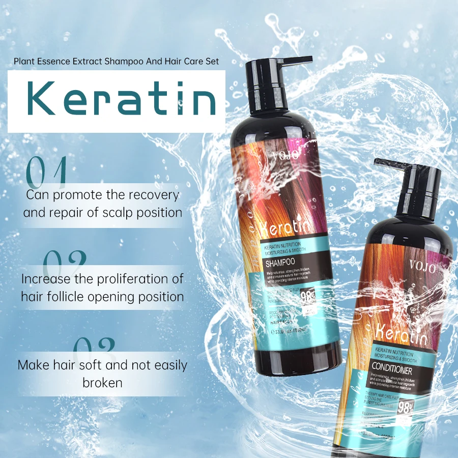 Private Label 1000ml Argan Oil Onions Hair Care Products Keratin Hair Shampoo and Conditioner