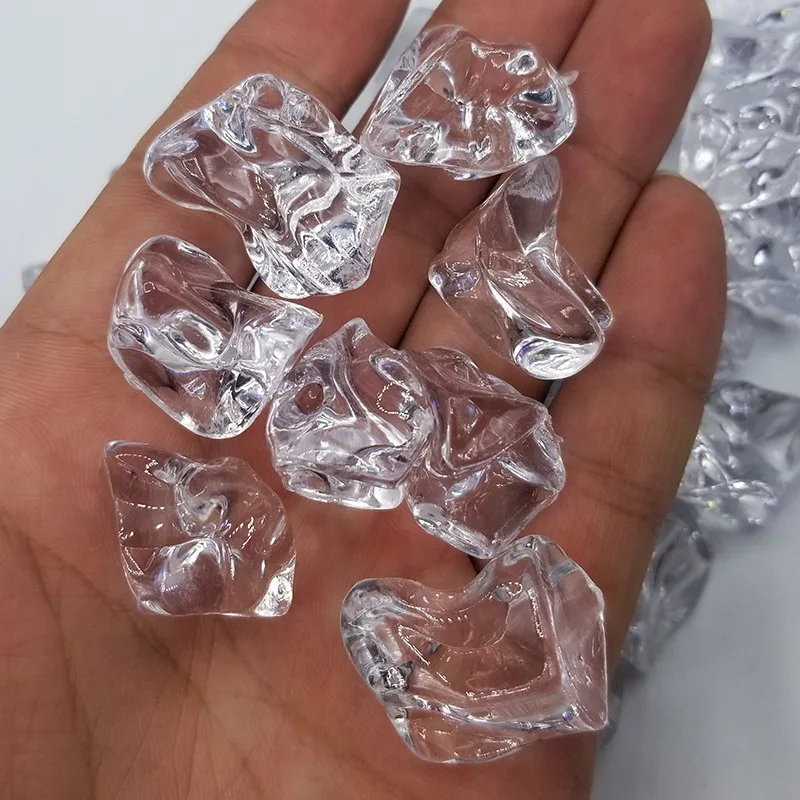 500g plastic crushed ice gem acrylic stone ice cubes display prop for vase fish tank ornament