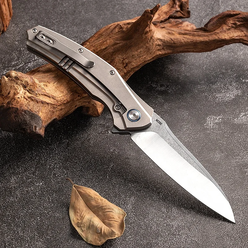 Man Gift EDC Pocket Knife Survival Outdoor Folding Knife Titanium Alloy Handle Folding Knife