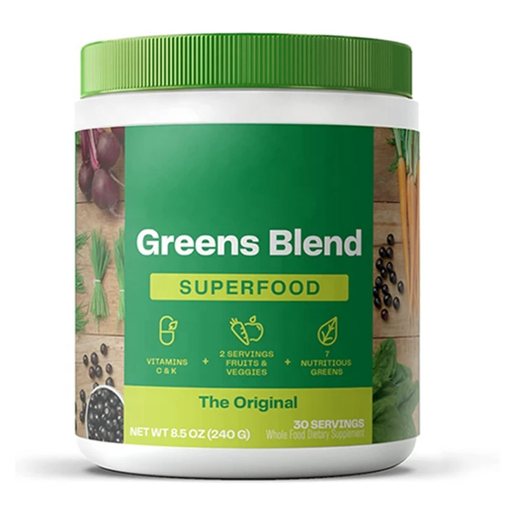 Customized Formula Mix Super Surge Superfood Supplement Natural Food Organic Green Powder Blend
